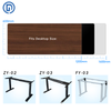 Dual Motor Electric Adjustable Height Standing Desk, Single/Dual Crossbeam Desk Frame Option, One-Piece Desktop