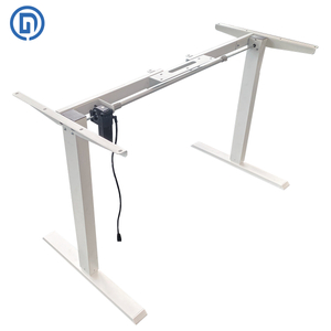 DK-02 Single Motor Single Beam Electric Standing Desk Frame (Extended Beam, 2-Section Inverted) 