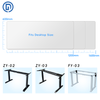Dual Motor Electric Adjustable Height Standing Desk, Single/Dual Crossbeam Desk Frame Option, One-Piece Desktop