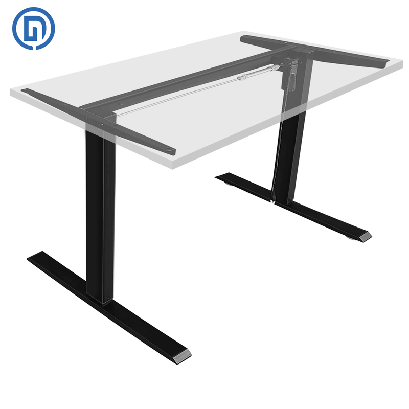 DK-02 Single Motor Single Beam Electric Standing Desk Frame (2-Section Inverted) 