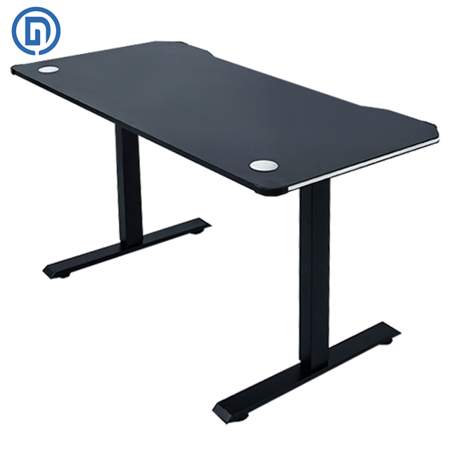 ND-G11 Single Motor Height-Adjustable Gaming Desk, RGB Light, Black/White Desk Frame, BIFMA Compliant