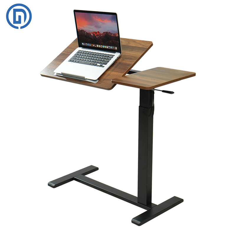 DY-03 Pneumatic Height Adjustable Lifting Desk(Flipping Desktop, Single Column)