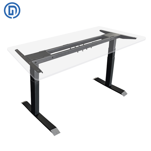 ZY-03 Dual Motor Dual Beam Electric Standing Desk Frame (3-Section Lifting,Infinite Adjustable Extend Beam,)