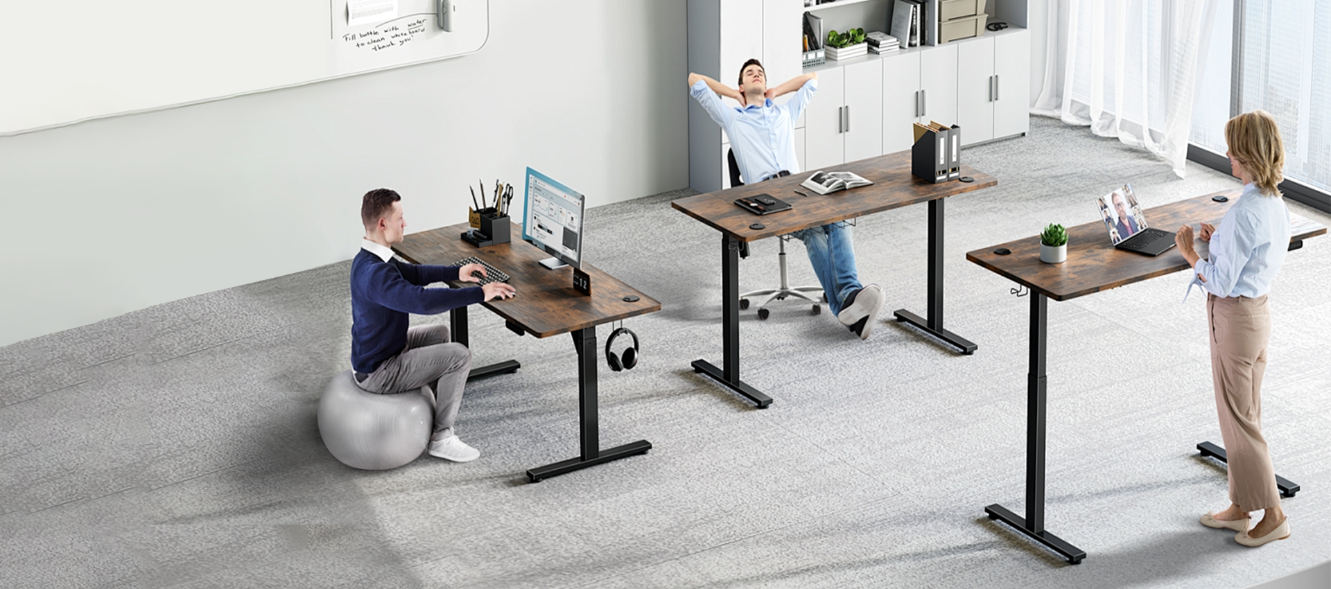 single motor or dual motor electric standing desk from nandi
