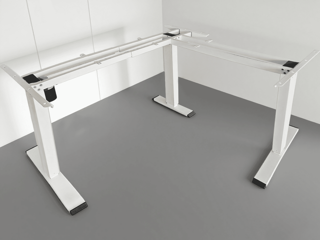 L-Shaped Sit Stand Desk Frame