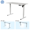 Single Motor Electric Adjustable Height Standing Desk, Single/Dual Crossbeam Desk Frame, One-Piece/Splicing Desktop Option