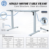 FY-02 Single Motor Infinite Extension Dual Crossbeam Electric Standing Desk Frame