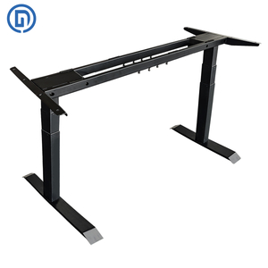 ZY-03 Dual Motor Dual Beam Electric Standing Desk Frame (3-Section Lifting,Infinite Adjustable Extend Beam,)