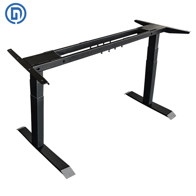 ZY-03 Dual Motor Dual Beam Electric Standing Desk Frame (3-Section Lifting,Infinite Adjustable Extend Beam,)
