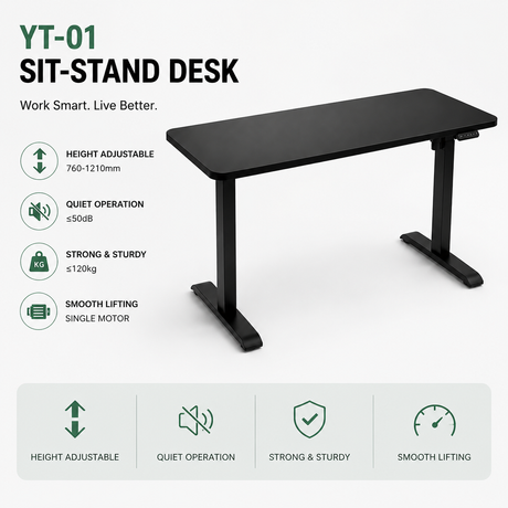 single motor standing desk manufacturer
