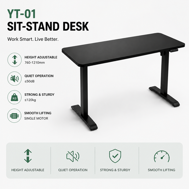 single motor standing desk manufacturer