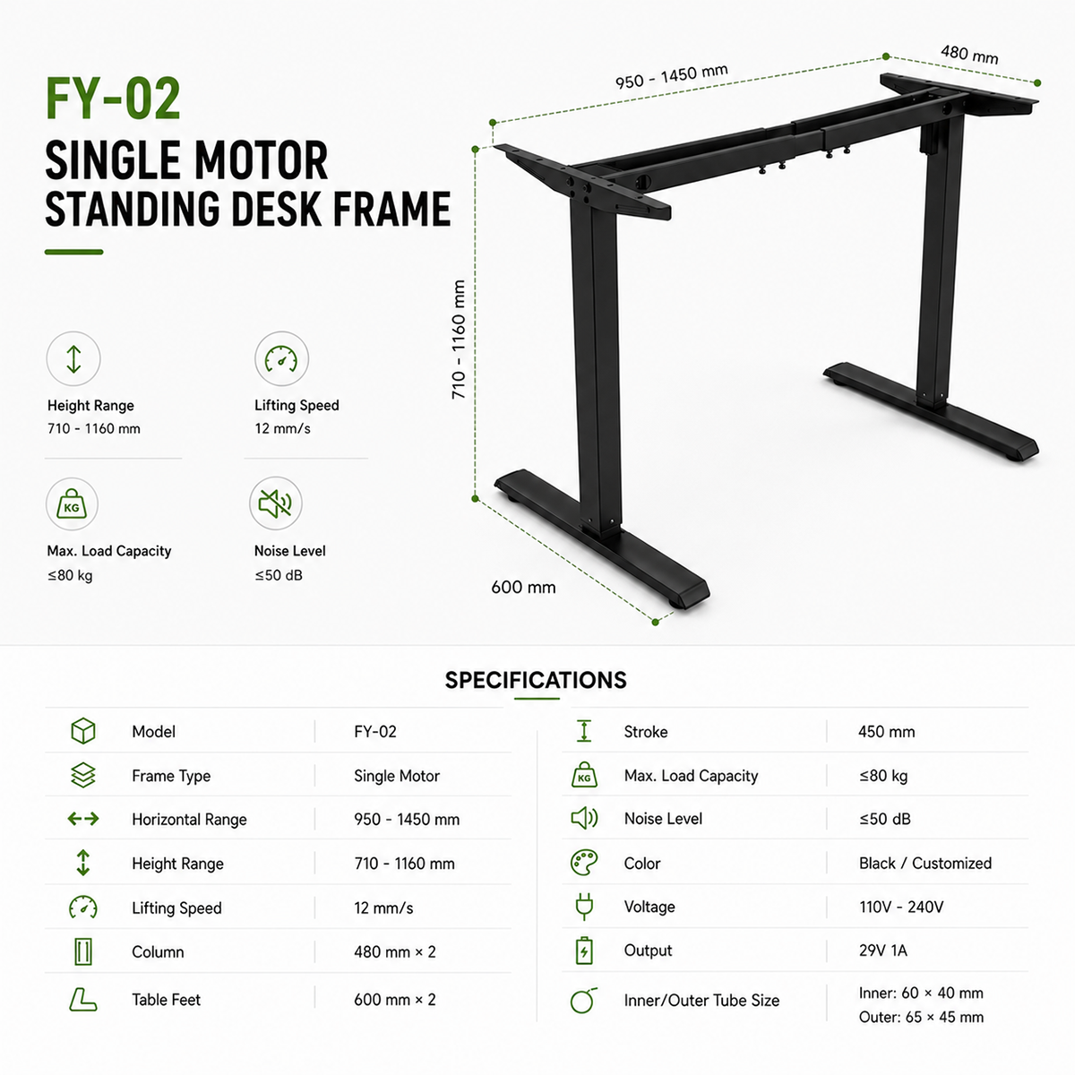 Electric Desk Manufacturer