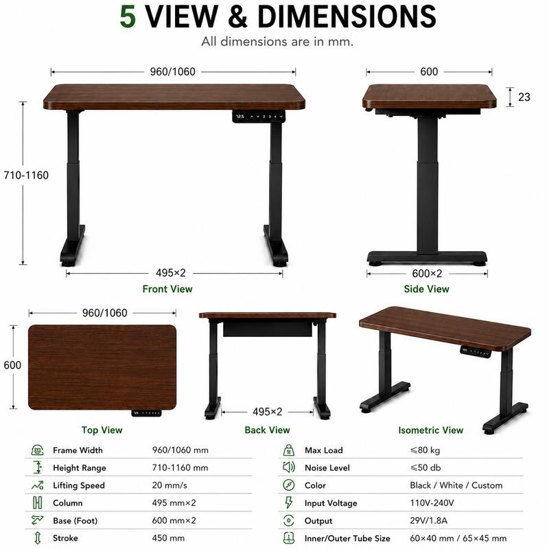 electric standing desk