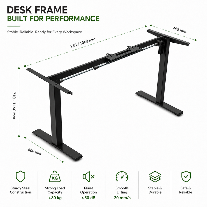 height adjustable standing desk