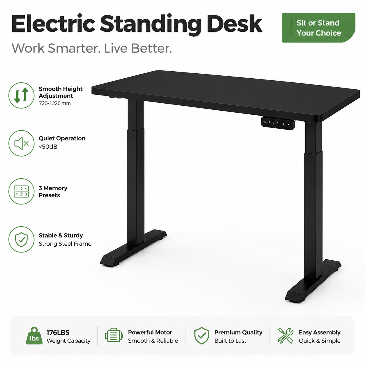 electric ergonomic standing desk