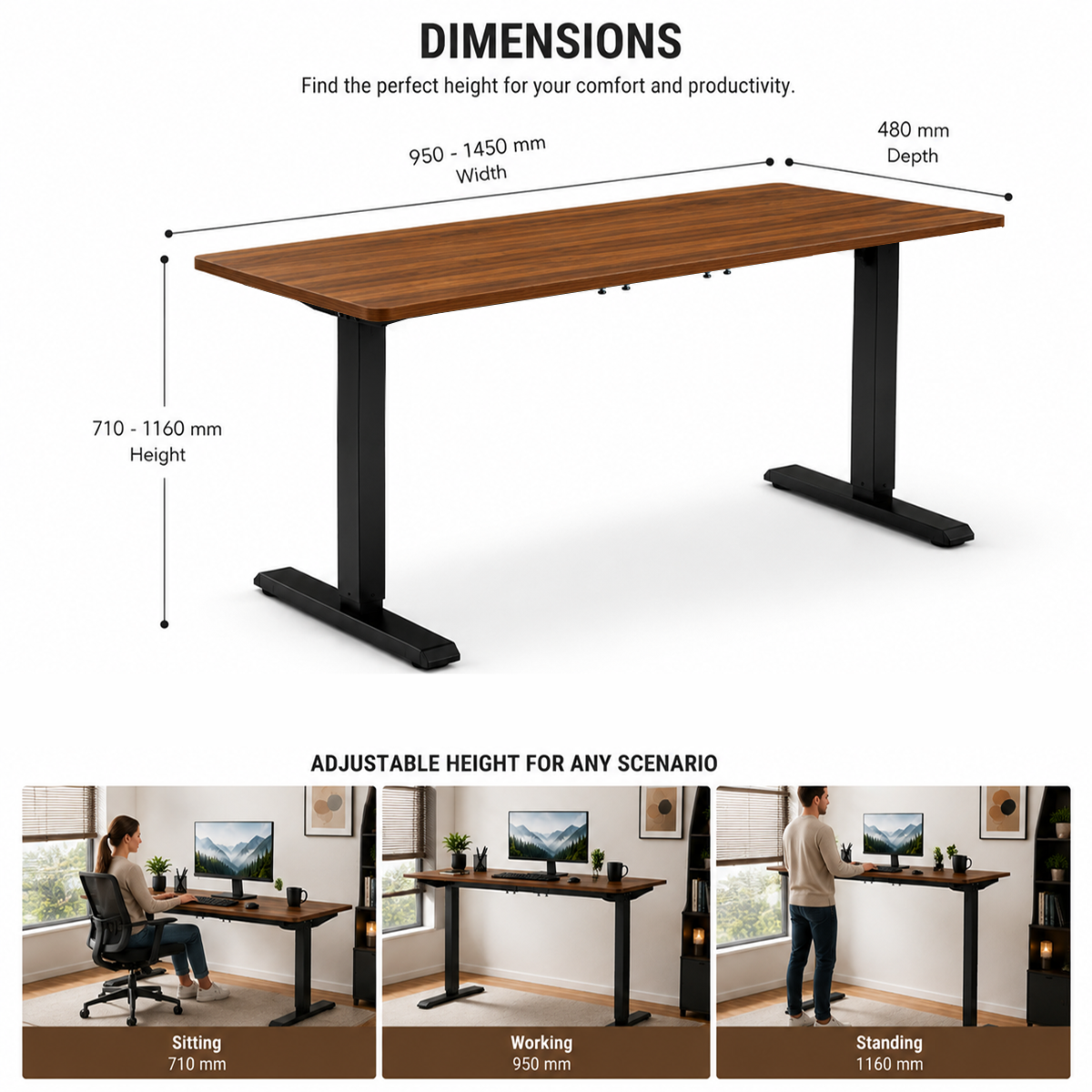 motorized standing desk manufacturer