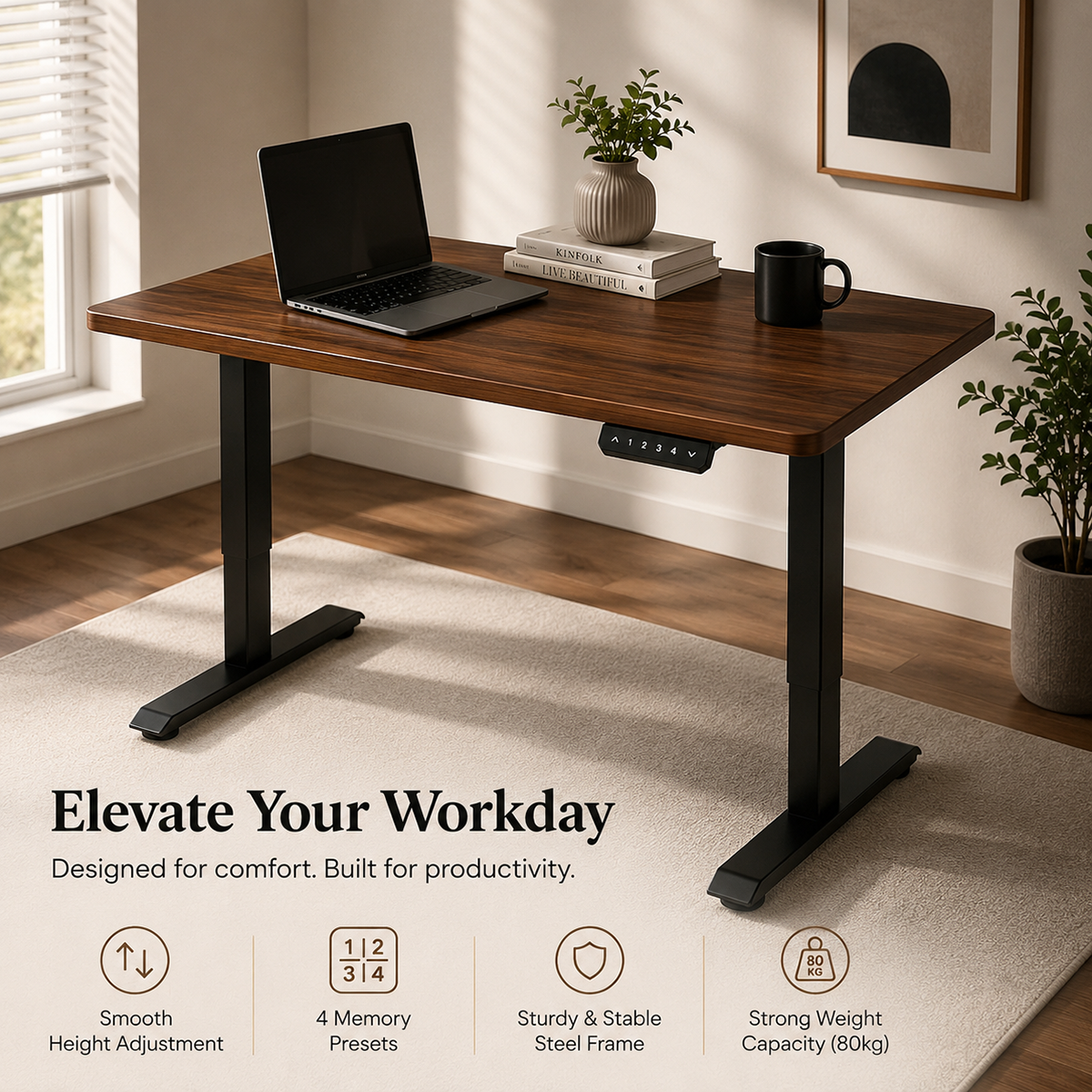 height adjustable standing desk