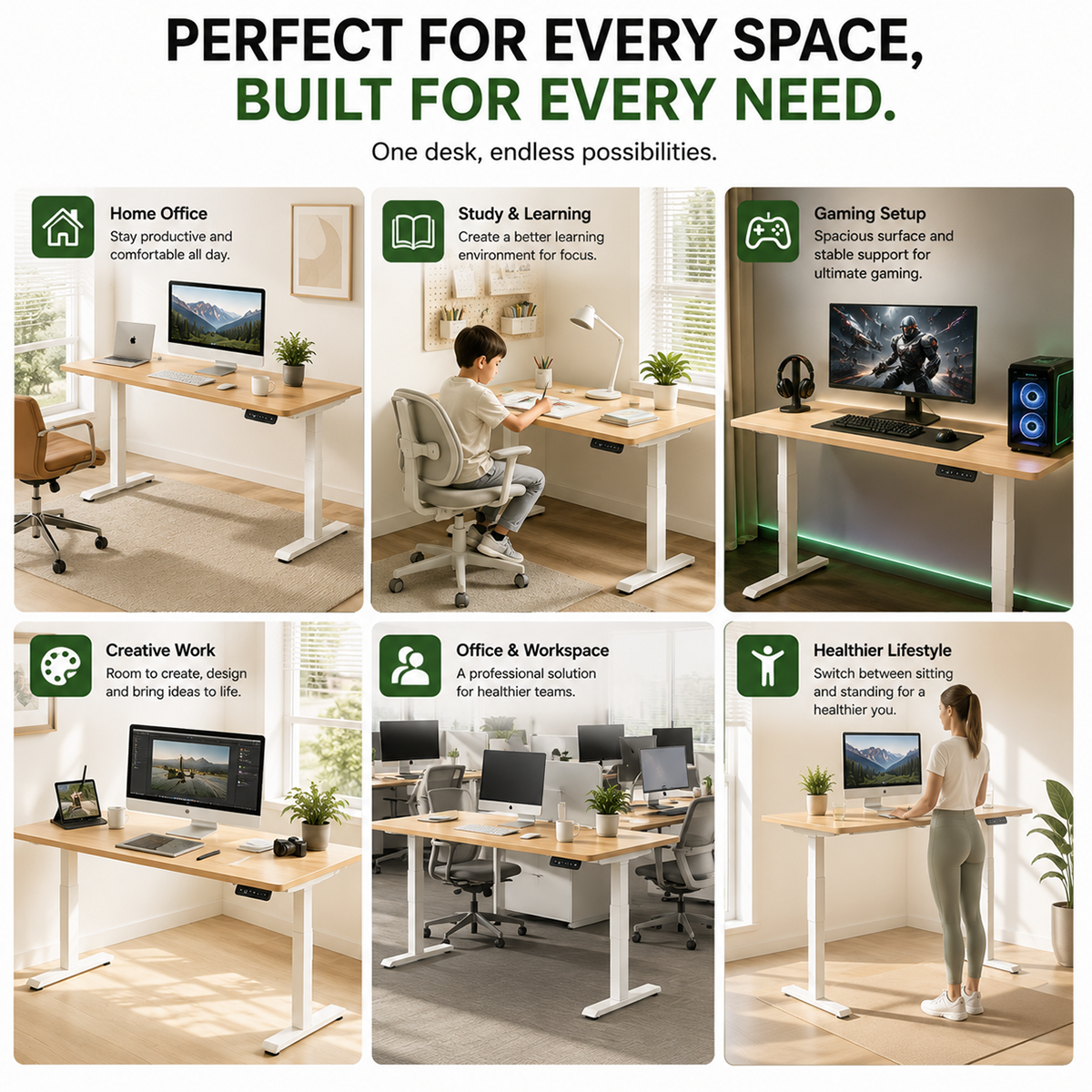 adjustable standing desk factory
