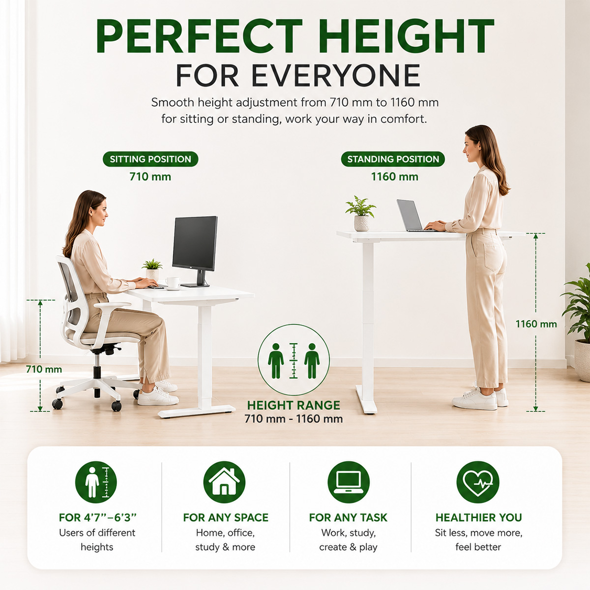 sit to stand desk
