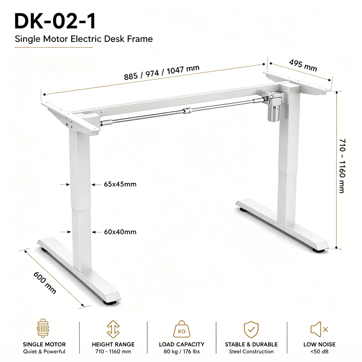 48" &times; 24" Standing Desk