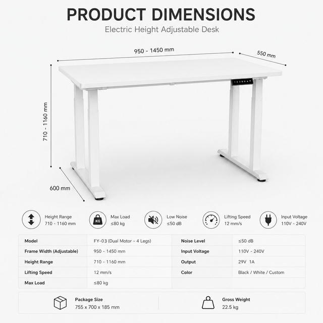 electric standing desk supplier