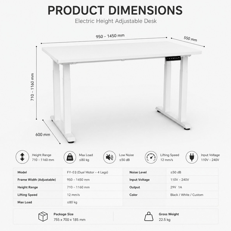 electric standing desk supplier