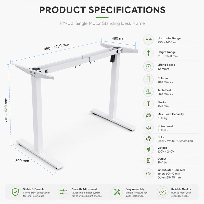 sit stand desk supplier