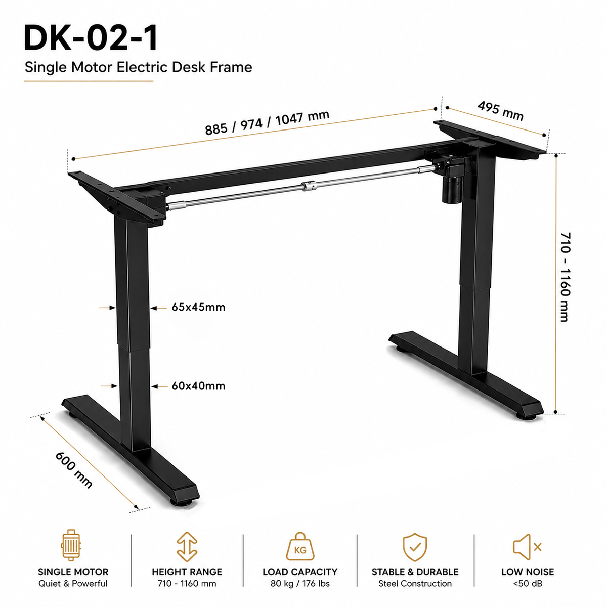 electric height adjustable desk