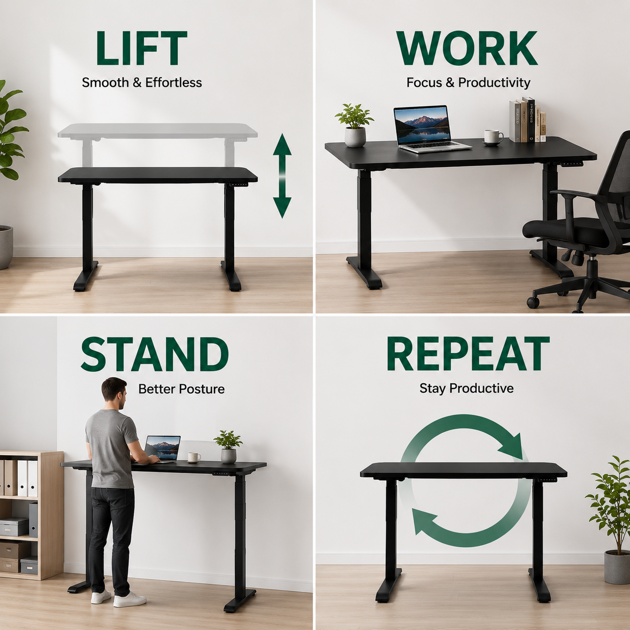 OEM single motor standing desk