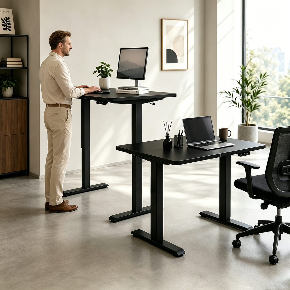  63" &times; 31.5" Electric Standing Desk