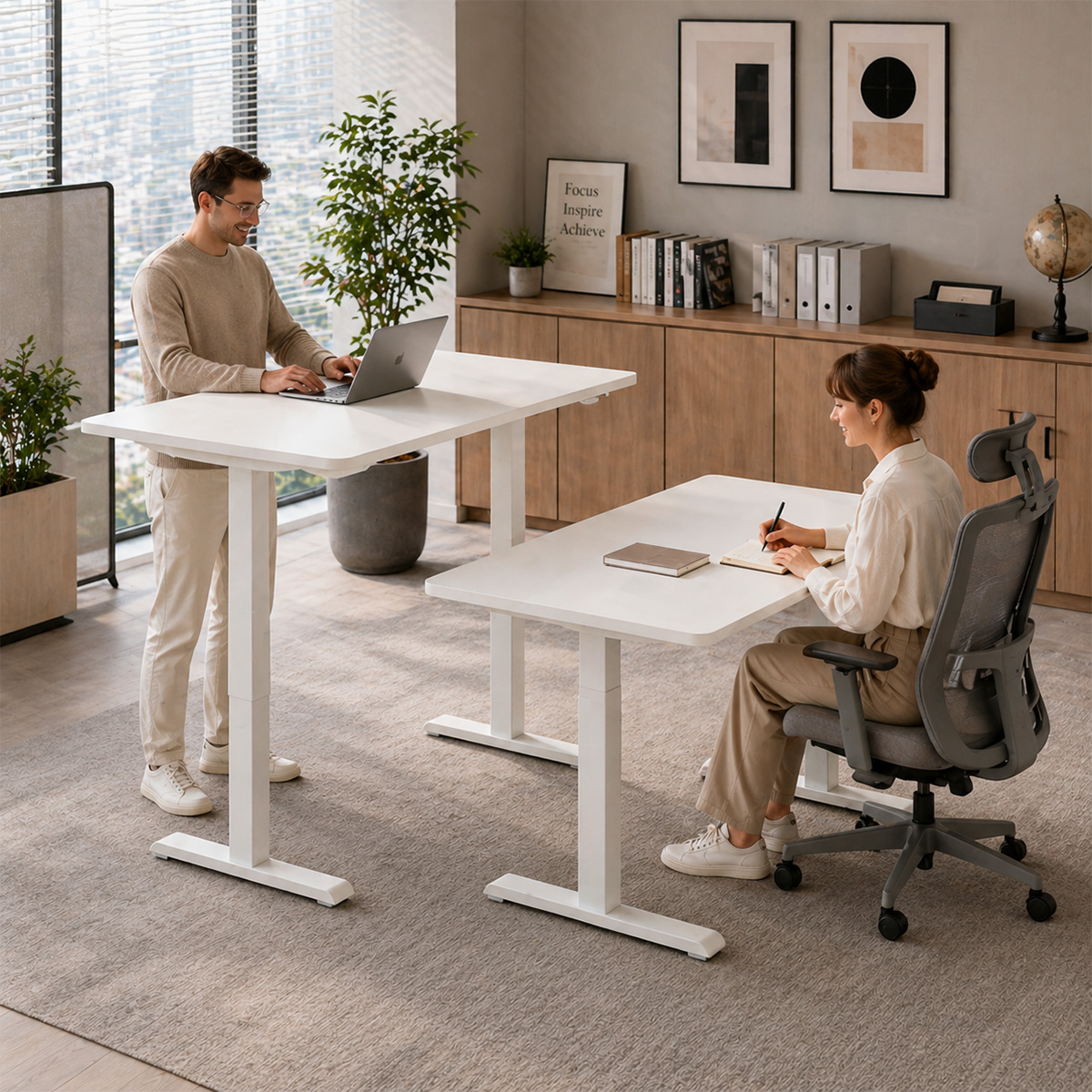 adjustable office desk